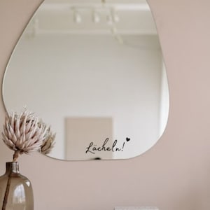 Stickers for mirrors Stickers &quot;Smile&quot; Sayings Stickers Door