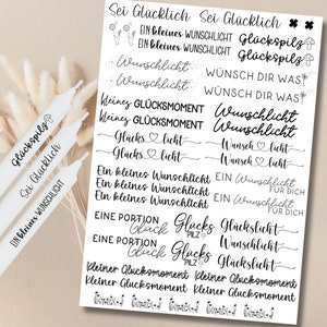 Be Happy Candle Tattoos Various Motifs DIN A4 Candle Stickers Water Slide