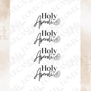 Rub-On Sticker I A6 rimless Rub Ons e.g. for Raysin / Keraflott I Holy Aperoli