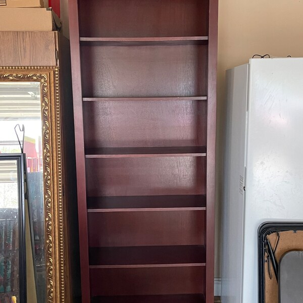 Sold! Do not purchase! Free shipping! Shipping is included in the price! Extra large cherry bookcase. Console/living room. Console/credenza