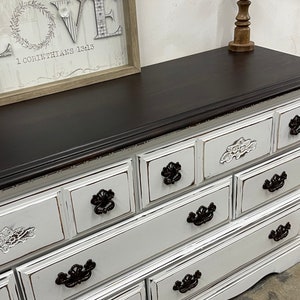 Sold! do not purchase. Shipping is included in the price! White/Distressed Multipurpose Piece/Dresser/Chest/Christmas/Bedroom Set