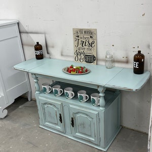 SOLD! Do not purchase! Buffet/Coffee Bar/Blue/Gray/Dining