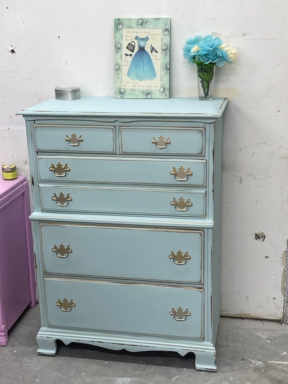light blue dresser for bedroom AXELLE SQUARE SAILOR DRESS WITH CONTRAST PIPING – Mable Clothing main image 0
