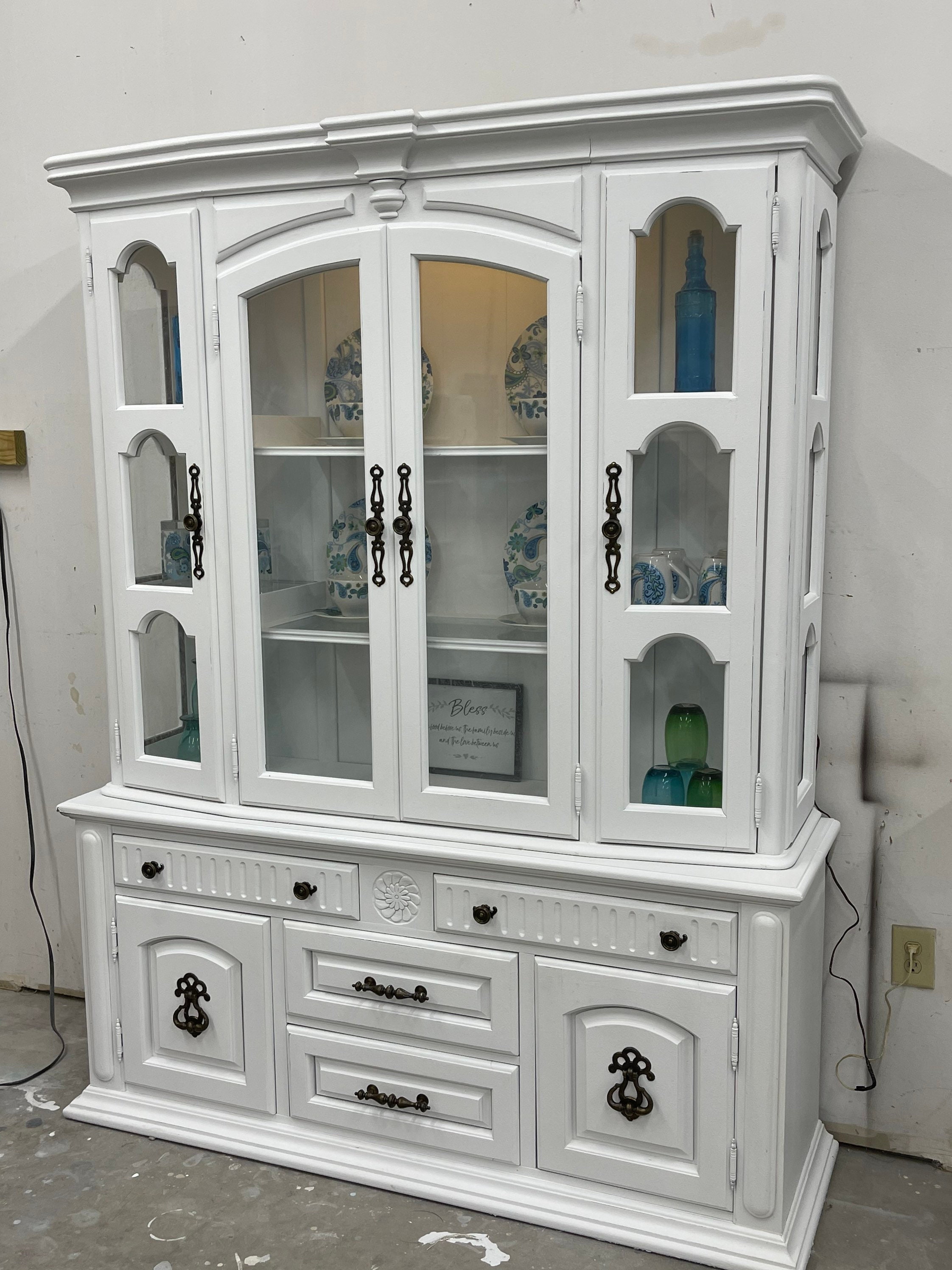 Sold Do Not Purchase White China Cabinet buffet dining Dining