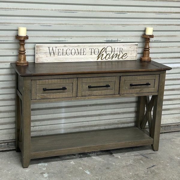 SOLD! Do not purchase! Farmhouse Style/Rustic Console/Entryway/sofa table