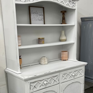 Sold! Do not purchase! Large Stunning White 2 Piece Elegant Cabinet.