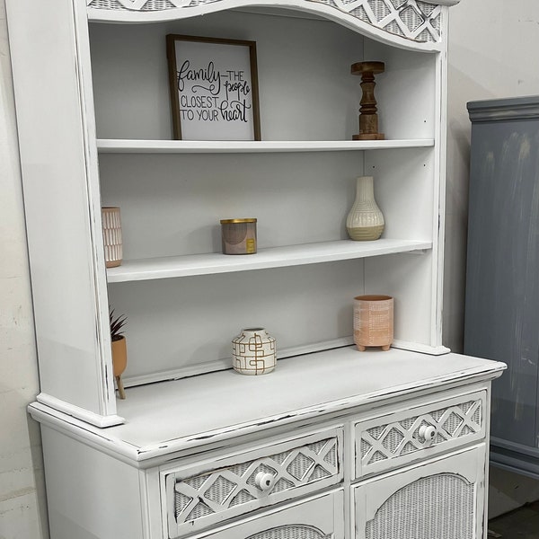 Sold! Do not purchase! Large Stunning White 2 Piece Elegant Cabinet.