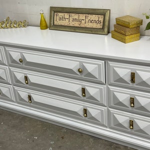 Sold! Do not purchase! Dresser/Gold/White