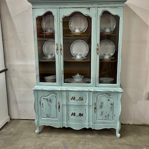 Sold! Do not purchase! Free Shipping anywhere in the US! Robin’s Egg Blue French Provincial Buffet