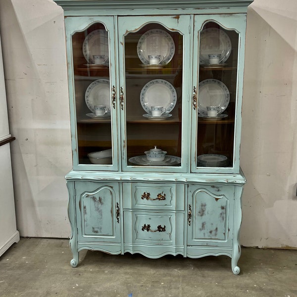 Sold! Do not purchase! Free Shipping anywhere in the US! Robin’s Egg Blue French Provincial Buffet