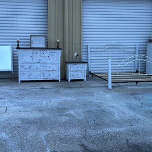 SOLD! Do not purchase! White/Rustic/King Bedroom Set/For Mom/Mother&#39;s Day