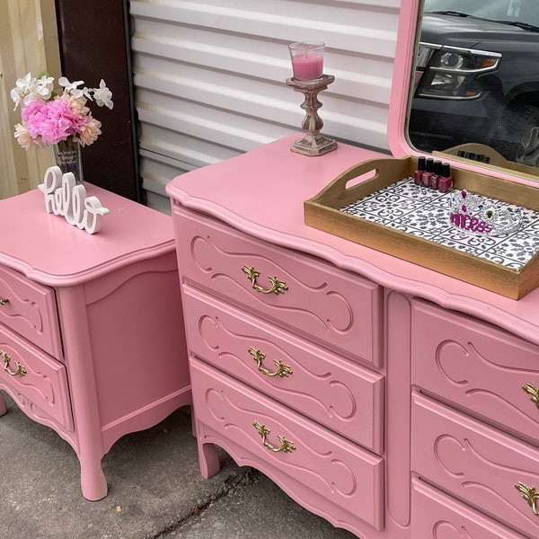 Pink Dresser Etsy