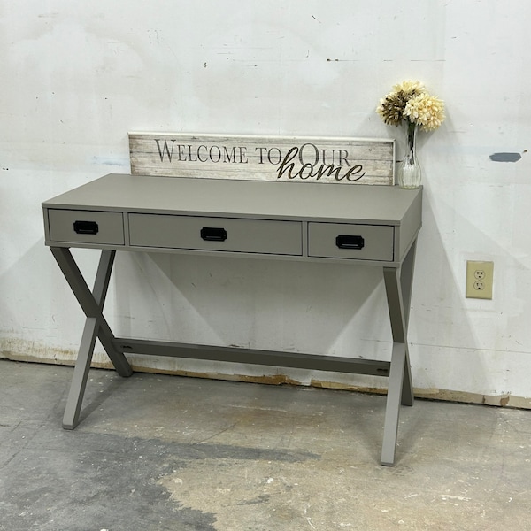 SOLD! Do not purchase! Taupe/Gray/ Brown Console/Sofa Table/Credenza