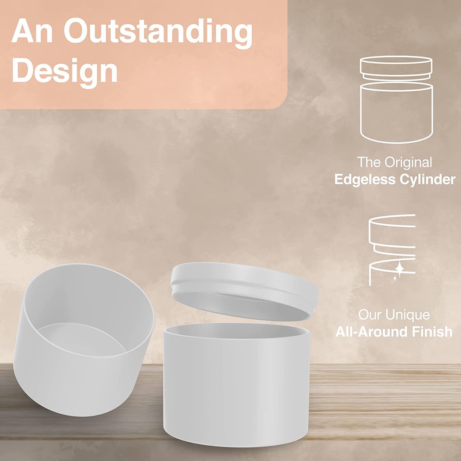 True Candle 24pack 4oz Matte White Candle Tins Edgeless Etsy