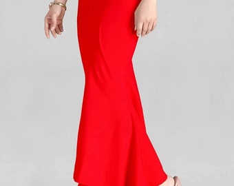 Sottoveste in cotone fatta a mano, intimo modellante per sari, intimo modellante, intimo modellante in cotone per sari, intimo modellante da donna, sottoveste a coda di pesce in cotone Lycra.