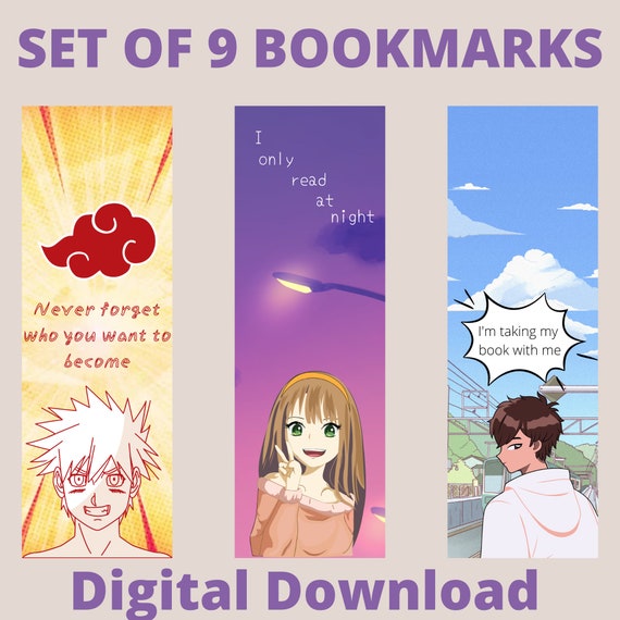 16 Bookmark ideas  bookmark anime bookmarks printable