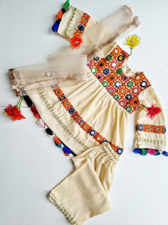 Kids Afghani Frock Traditional Pakistan Indian Style Girls - Etsy UK