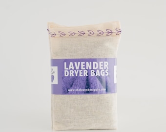 Lavender Dryer Bags: Natural Laundry Scent Booster, Set of 3