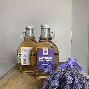 Lavender Simple Syrup lavender tea lavender coffee lavender latte lavender lemonade lavender cocktail sweet drink mixer foodie gift drink