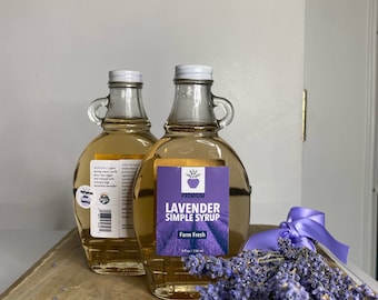 Lavender Simple Syrup lavender tea lavender coffee lavender latte lavender lemonade lavender cocktail sweet drink mixer foodie gift drink