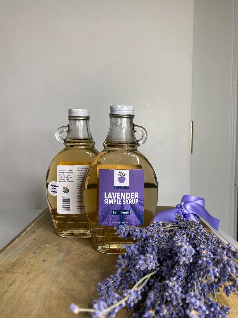 Lavender Simple Syrup Lavender Tea Lavender Coffee Lavender Etsy