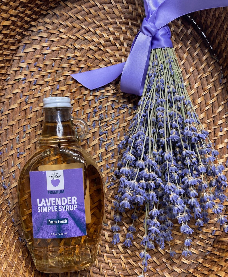 Lavender Simple Syrup Lavender Tea Lavender Coffee Lavender Etsy