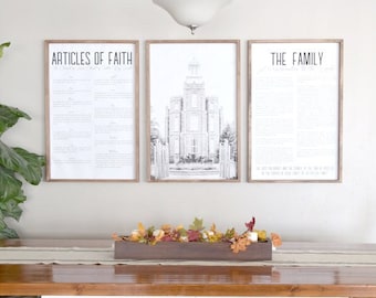 LDS Documents Print Set: Family Proclamation, Living Christ (Digital Download)