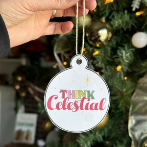 Think Celestial Christmas Ornaments: LDS Activity (Digital Download)
