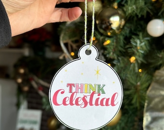 Think Celestial Christmas Ornaments: LDS Activity (Digital Download)