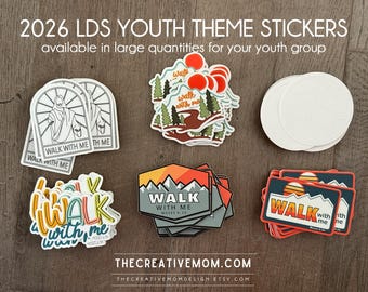 Walk With Me vinyl sticker – 2026 Youth Theme, LDS Gift