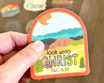 Look Unto Christ Sticker: 2025 Youth Theme, LDS Gift