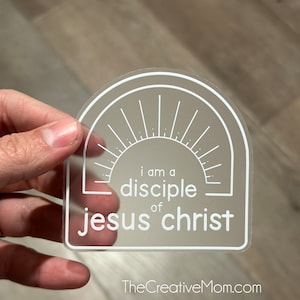 2024 LDS Youth theme stickers, I am a Disciple of Jesus Christ, Christian Stickers, Young Women Theme, Gifts, Missionary Gifts, 3 Nephi 5:13