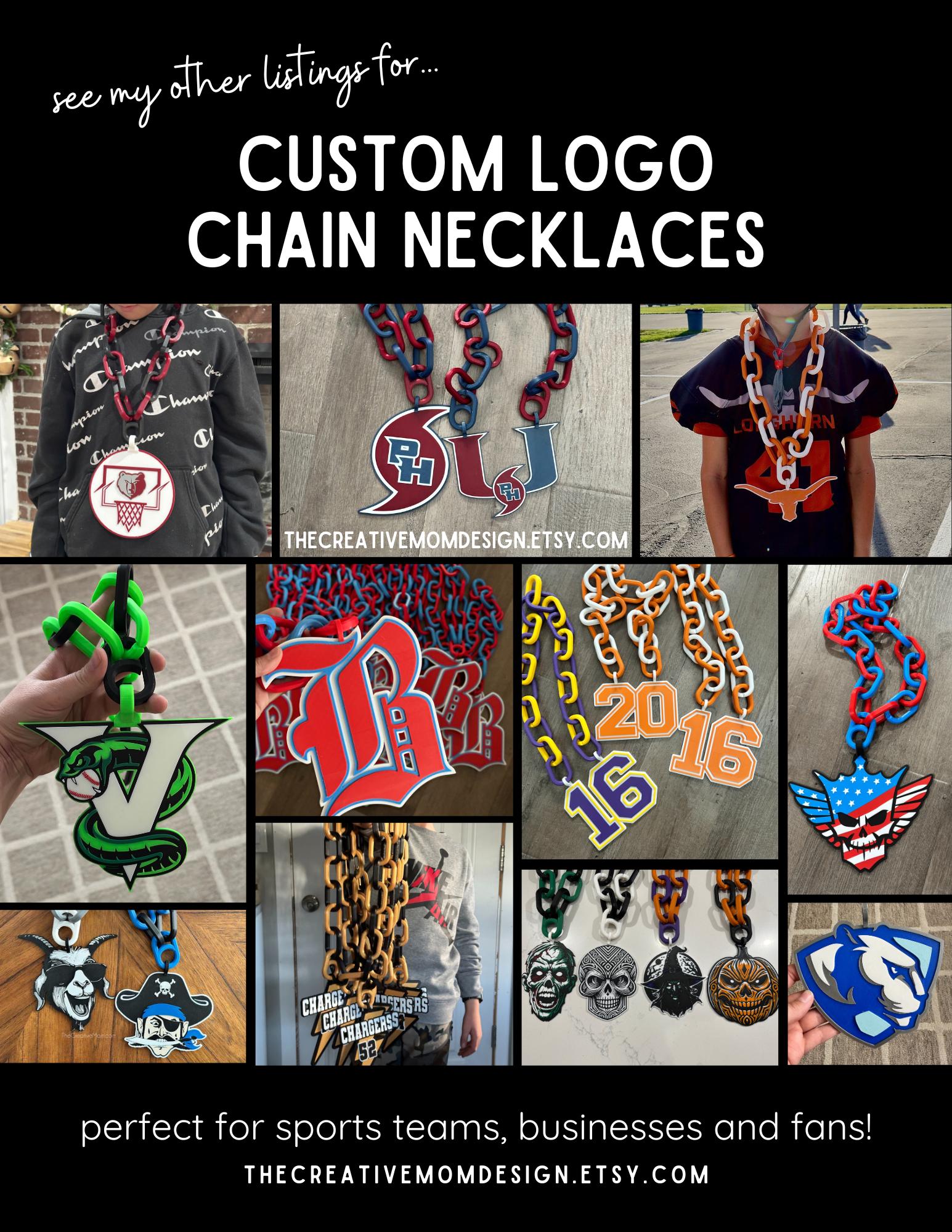 Run Chain Team Custom Team Colors Home Run Chain Necklace: Baseball Fan Swag - Etsy