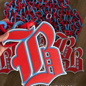 Custom Sports Team Logo Chain Necklace: Fan Gear, MVP Gift, turnover or homerun chain bild 15