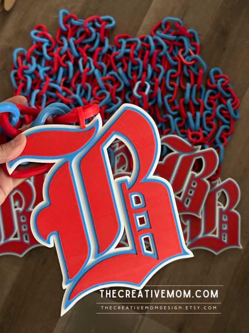 Custom Sports Team Logo Chain Necklace: Fan Gear, MVP Gift, turnover or homerun chain bild 15