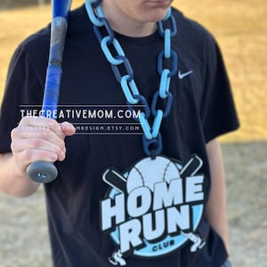 Custom Sports Team Logo Chain Necklace: Fan Gear, MVP Gift, turnover or homerun chain bild 9
