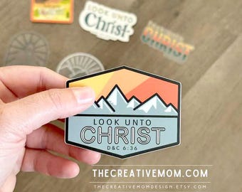 Look Unto Christ Sticker: 2025 LDS Youth Theme, Christian Gift