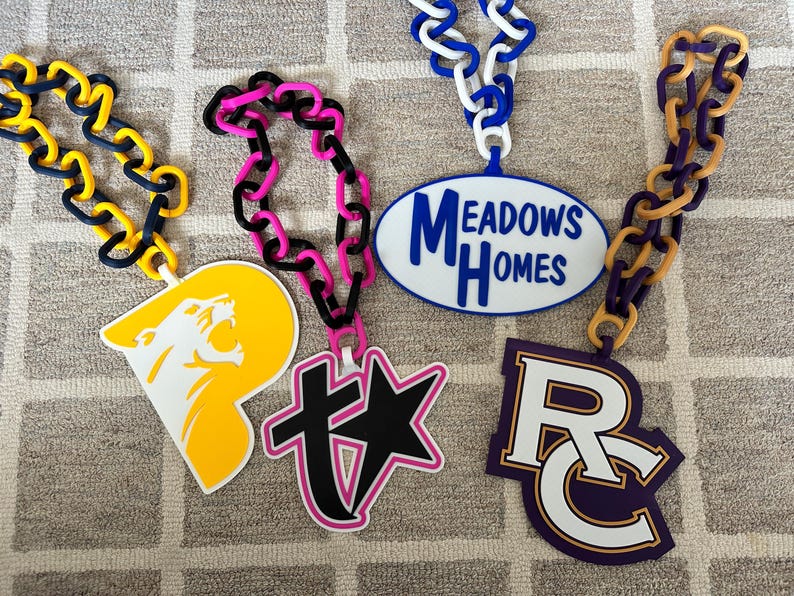 Custom Sports Team Logo Chain Necklace: Fan Gear, MVP Gift, turnover or homerun chain bild 12