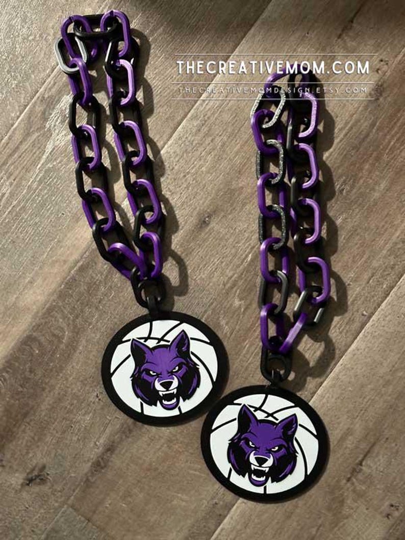 Custom Sports Team Logo Chain Necklace: Fan Gear, MVP Gift, turnover or homerun chain bild 17