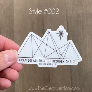 2023 LDS Youth theme sticker (Style 002), I Can do all Things Through Christ, STICKERS, decals, YW Theme, Gifts, Missionary Stickers