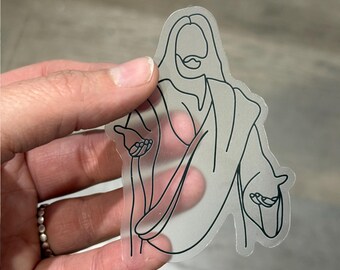 Jesus Christ Vinyl Sticker - Waterproof Christian Decal