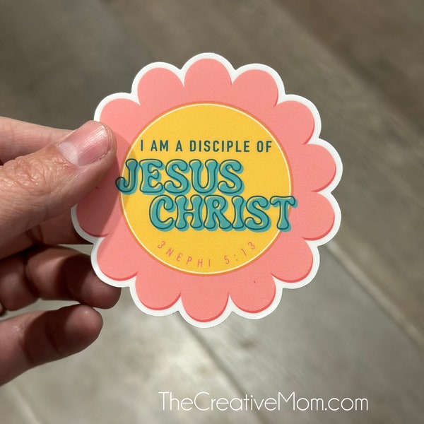 2024 LDS Youth theme stickers, I am a Disciple of Jesus Christ, Christian Stickers, Young Women Theme, Gifts, Missionary Gifts, 3 Nephi 5:13