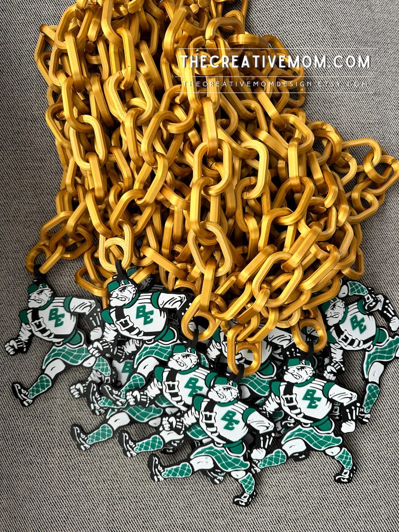 Custom Sports Team Logo Chain Necklace: Fan Gear, MVP Gift, turnover or homerun chain bild 14