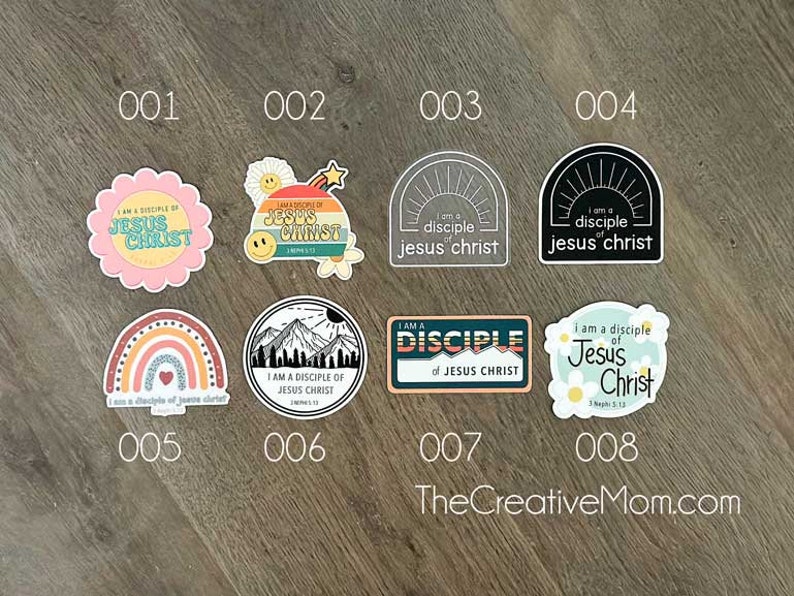 2024 LDS Youth theme stickers, I am a Disciple of Jesus Christ, Christian Stickers, Young Women Theme, Gifts, Missionary Gifts, 3 Nephi 5:13 image 1