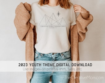 2023 Youth Theme Artwork, Philippians 4:13 (Digital Download)
