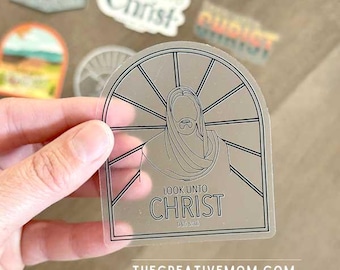Look Unto Christ Sticker – 2025 Youth Theme, Waterproof Vinyl