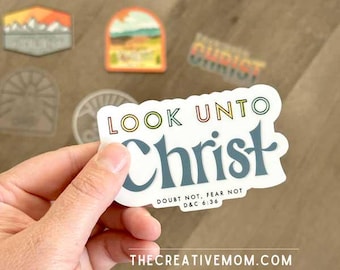 Look Unto Christ Sticker: 2025 Youth Theme, LDS Gift