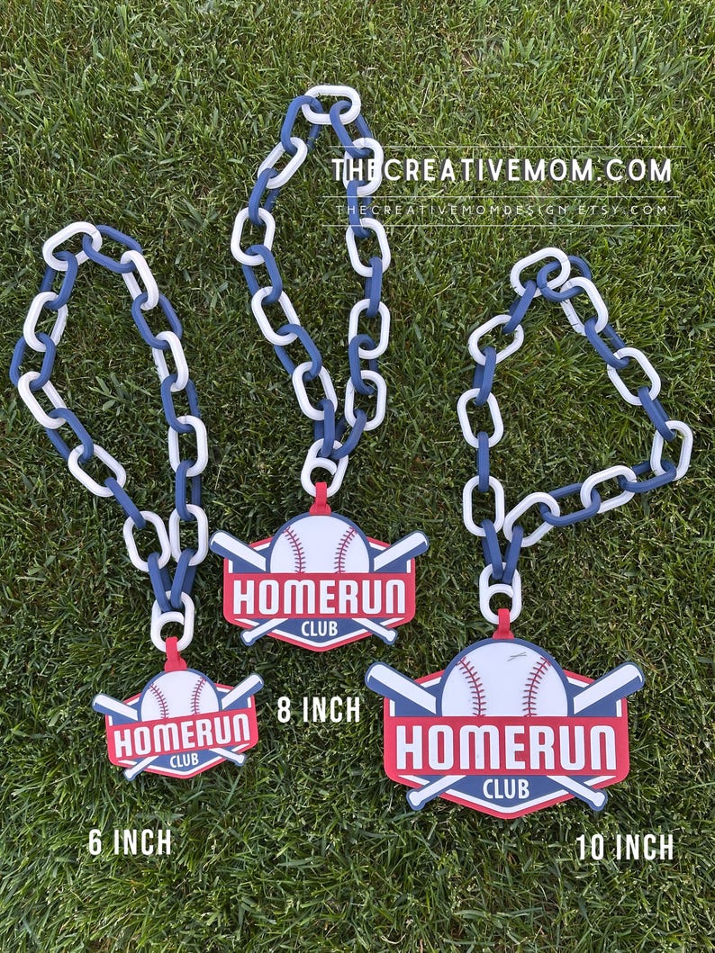 Custom Sports Team Logo Chain Necklace: Fan Gear, MVP Gift, turnover or homerun chain bild 11