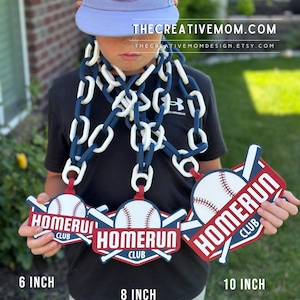 Custom Sports Team Logo Chain Necklace: Fan Gear, MVP Gift, turnover or homerun chain bild 4