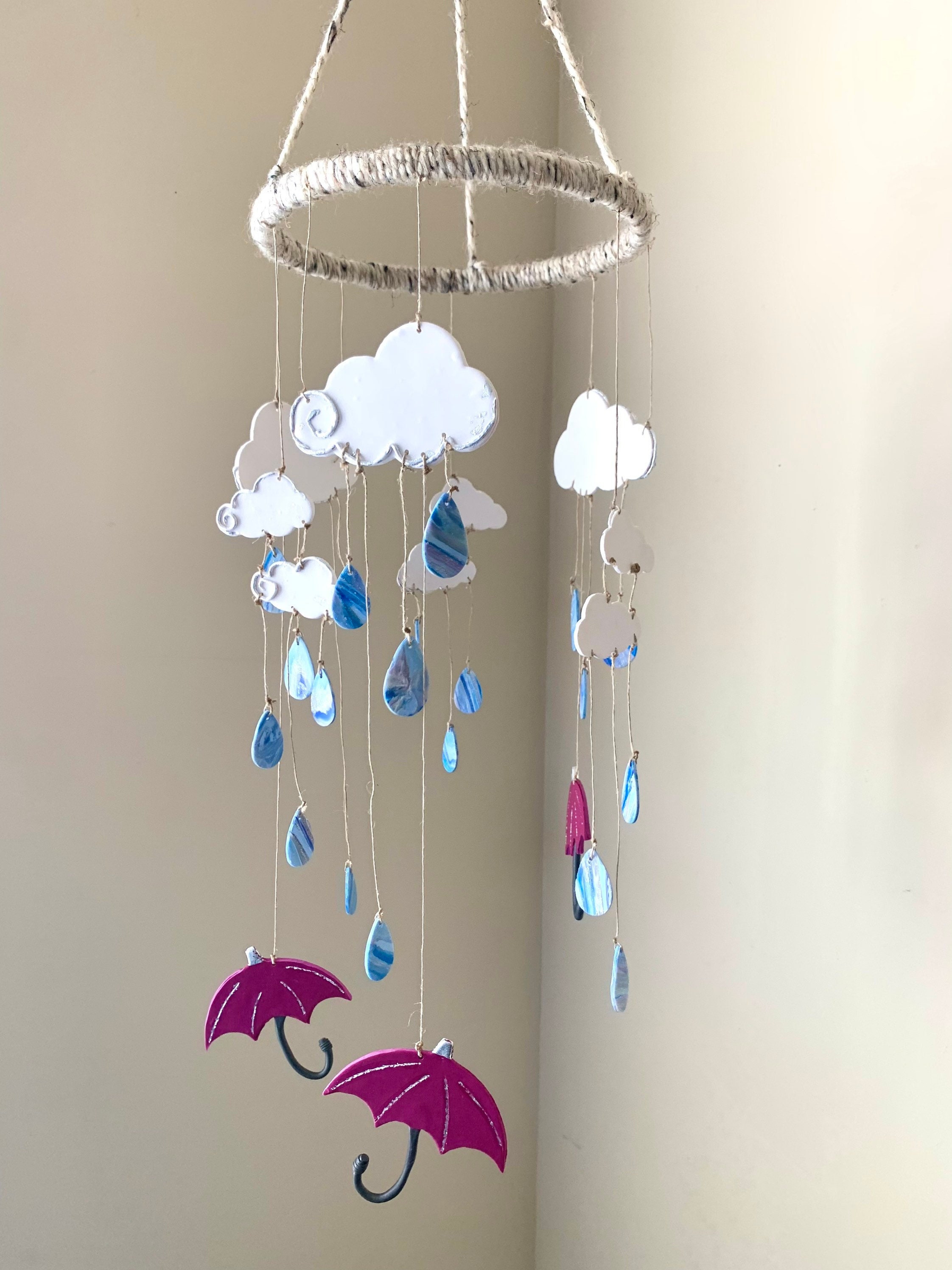Rain Cloud · A Cloud Mobile · Creation by Joy K.